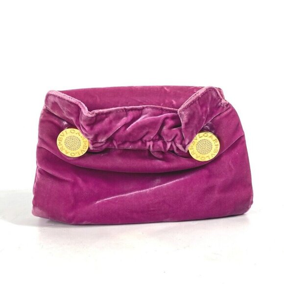 BVLGARI Bulgari Bulgari bag pouch Clutch bag Velor pink